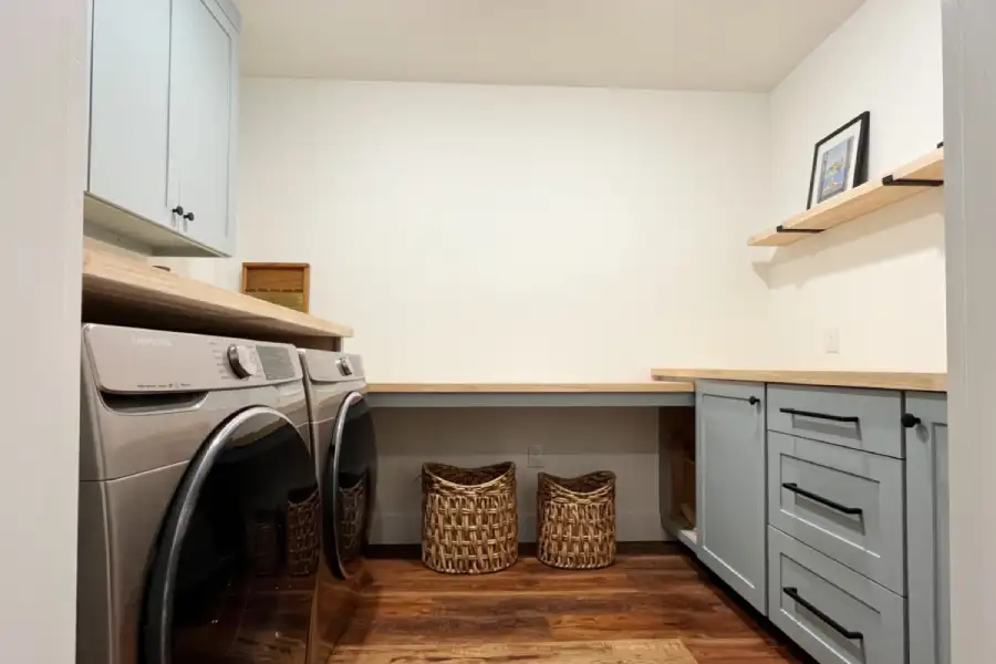 built-in laundry countertops